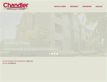 Tablet Screenshot of chandlerparkapartments.com